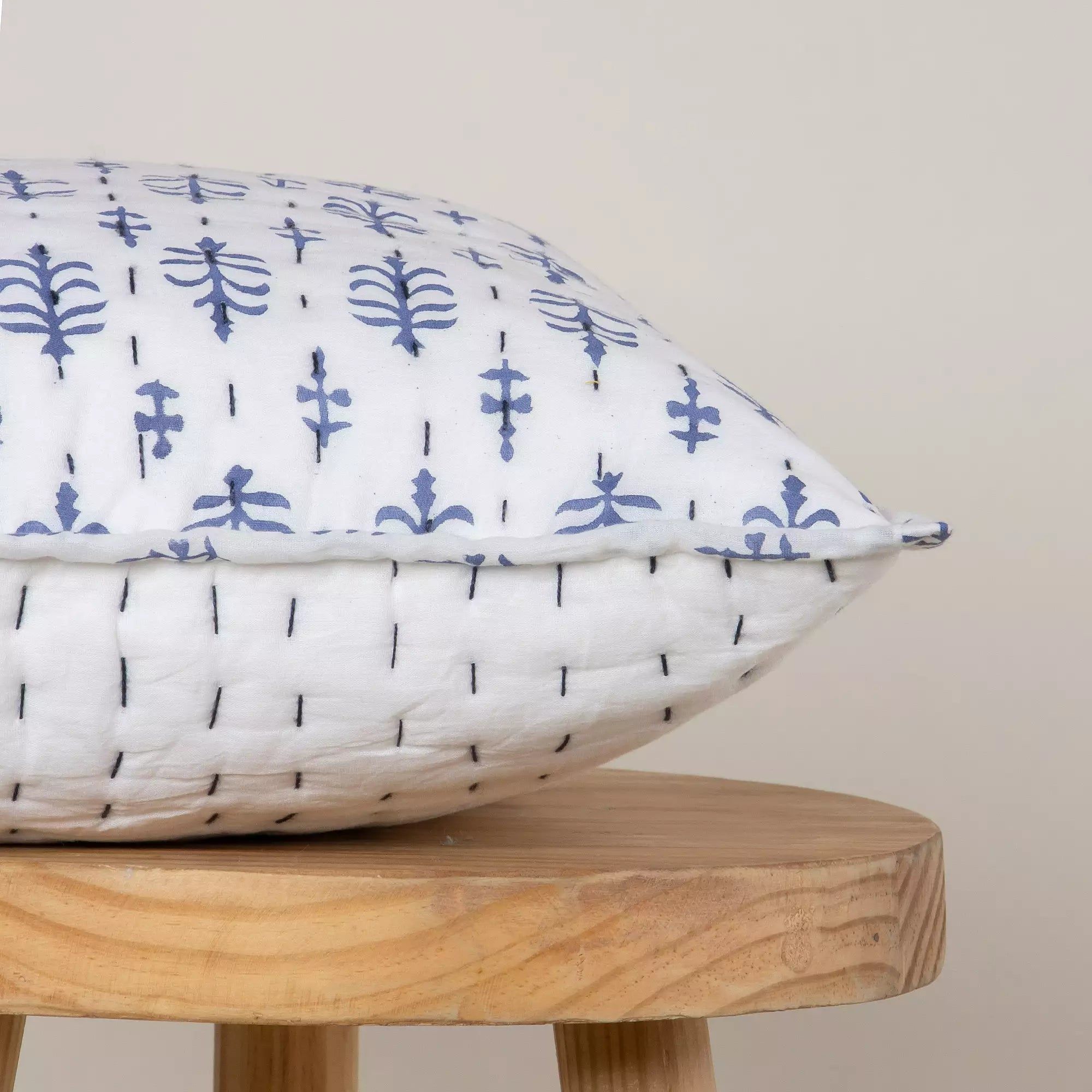 Softest Hand Block Print Quilted Cushion Covers